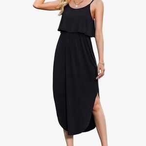 Elegant Black Sleeveless Maxi Dress- worn twice